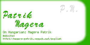 patrik magera business card